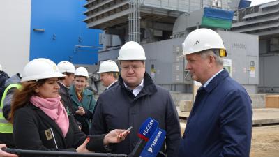 Генеральный директор «Квадры» и губернатор Воронежской области оценили ход строительства нового энергоблока Воронежской ТЭЦ-1 
